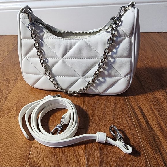 Forever 21 White Quilted CrossBody Bag - Picture 7 of 7